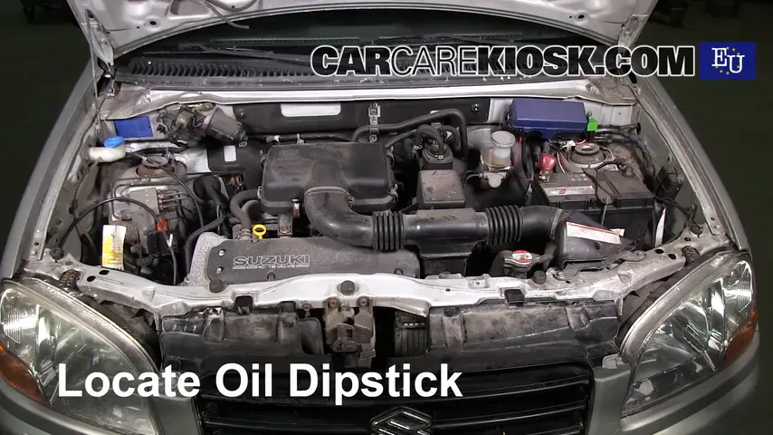2001 Suzuki Ignis GL 1.3L 4 Cyl. Oil Check Oil Level